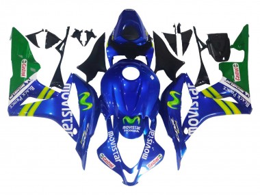 2007-2008 Honda CBR600RR Motorcycle Fairings - Blue Green MoviStar Castrol UK Manufacturers