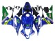 2007-2008 Honda CBR600RR Motorcycle Fairings - Blue Green MoviStar Castrol UK Manufacturers