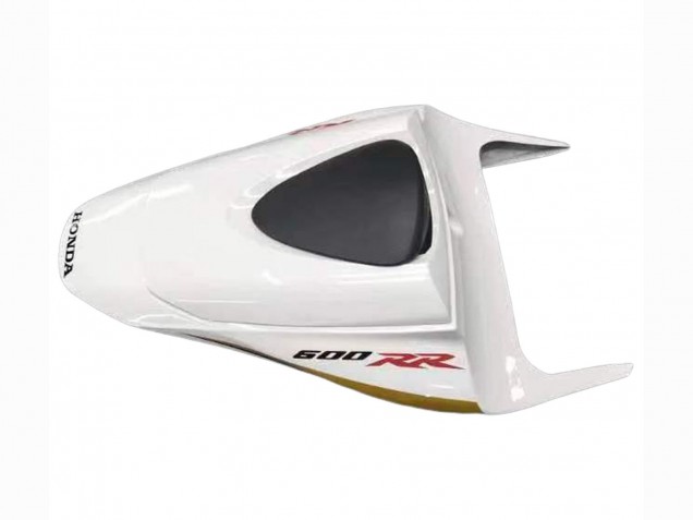 2007-2008 Honda CBR600RR Motorcycle Fairing - White Gold Glossy Black Playboy UK Manufacturers