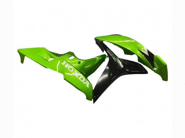 2007-2008 Honda CBR600RR Motorcycle Fairing Kits - Green Glossy Black UK Manufacturers