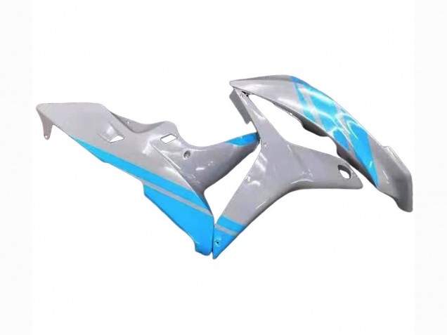 2007-2008 Honda CBR600RR Motorcycle Fairings - Glossy Grey Light Blue UK Manufacturers