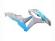 2007-2008 Honda CBR600RR Motorcycle Fairings - Glossy Grey Light Blue UK Manufacturers
