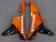 2007-2008 Honda CBR600RR Motorcycle Fairings - Glossy Black Orange Flame UK Manufacturers