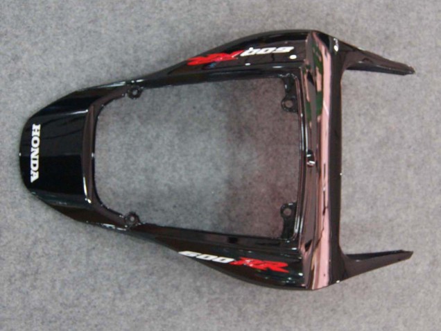 2007-2008 Honda CBR600RR Motorcycle Fairings - Glossy Black Orange Flame UK Manufacturers