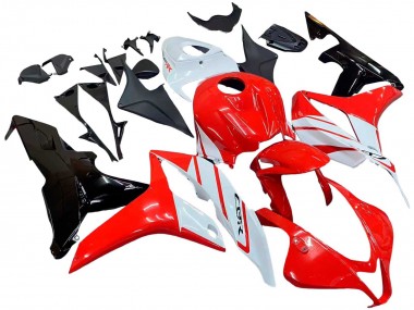 2007-2008 Honda CBR600RR Motorcycle Fairing - White Red Glossy Black UK Manufacturers