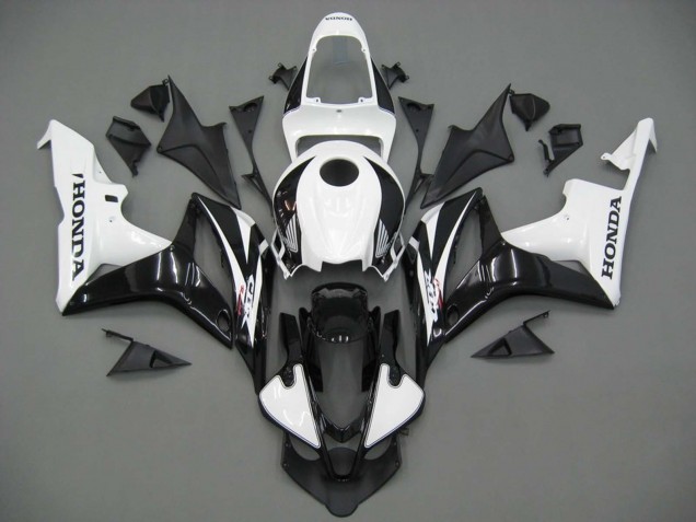 2007-2008 Honda CBR600RR Motorcycle Fairings - White Black Racing UK Manufacturers