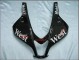 2007-2008 Honda CBR600RR Motorcycle Fairings - Glossy Black White West UK Manufacturers