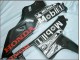 2007-2008 Honda CBR600RR Motorcycle Fairings - Glossy Black White West UK Manufacturers