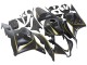 2009-2012 Honda CBR600RR Motorcycle Fairings - Matte Black Gold UK Manufacturers