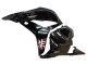 2009-2012 Honda CBR600RR Motorcycle Fairings - White Cherry Blossom Glossy Black UK Manufacturers
