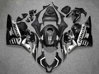 2009-2012 Honda CBR600RR Motorcycle Fairings - Silver Glossy Black HRC UK Manufacturers