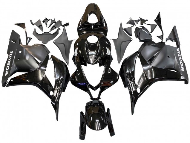 2009-2012 Honda CBR600RR Motorcycle Fairings - Glossy Black Matte Black UK Manufacturers