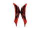 2009-2012 Honda CBR600RR Motorcycle Fairings - Red Glossy Black Matte Black Stripe UK Manufacturers
