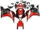 2009-2012 Honda CBR600RR Motorcycle Fairings - Red Glossy Black Matte Black Stripe UK Manufacturers