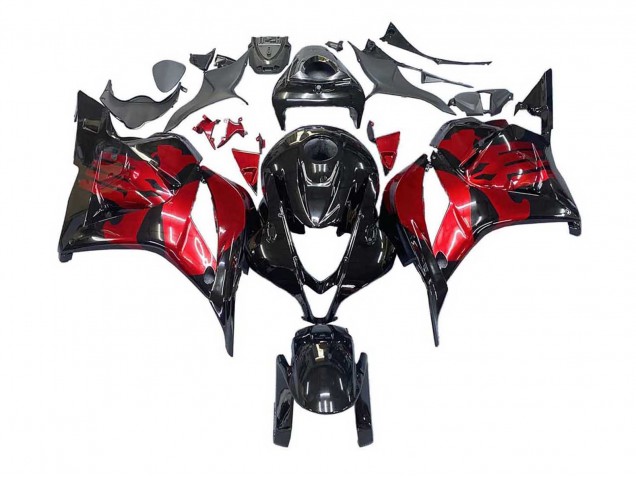 2009-2012 Honda CBR600RR Motorcycle Fairings - Red Glossy Black UK Manufacturers