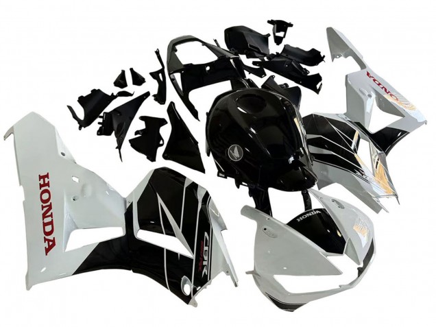2013-2023 Honda CBR600RR Motorcycle Fairing Kits - White Glossy Black UK Manufacturers
