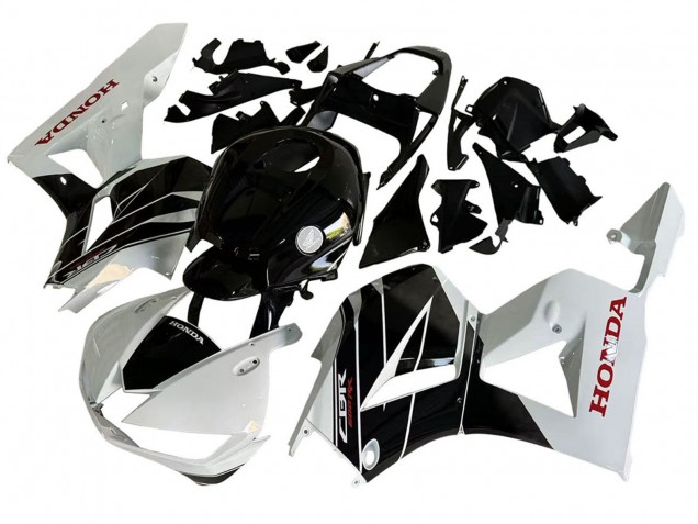 2013-2023 Honda CBR600RR Motorcycle Fairing Kits - White Glossy Black UK Manufacturers