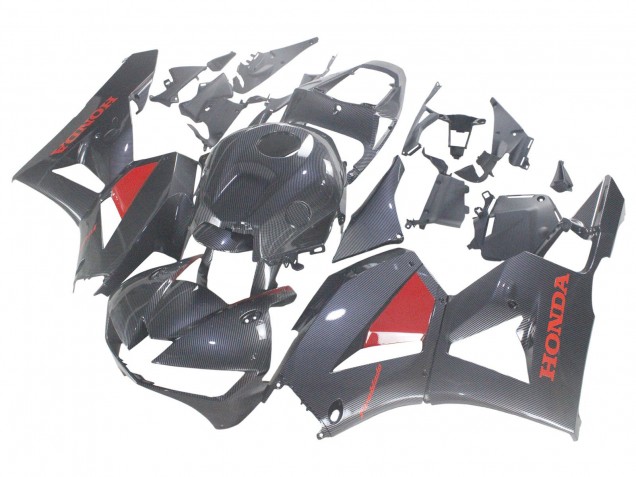 2013-2023 Honda CBR600RR Motorcycle Fairings - Black Carbon Fiber Red UK Manufacturers