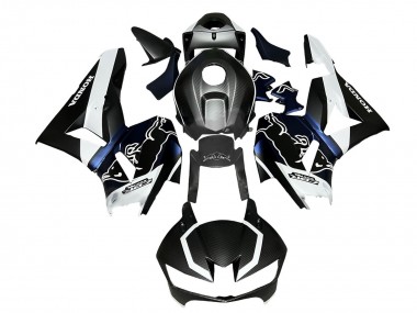 2013-2023 Honda CBR600RR Motorcycle Fairings - Black Carbon Fiber White Blue Red Bull UK Manufacturers
