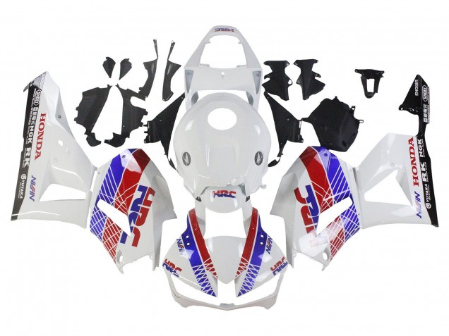 2013-2023 Honda CBR600RR Motorcycle Fairing - White Red Blue HRC UK Manufacturers
