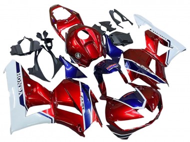 2013-2023 Honda CBR600RR Motorcycle Fairings - White Red Blue HRC UK Manufacturers