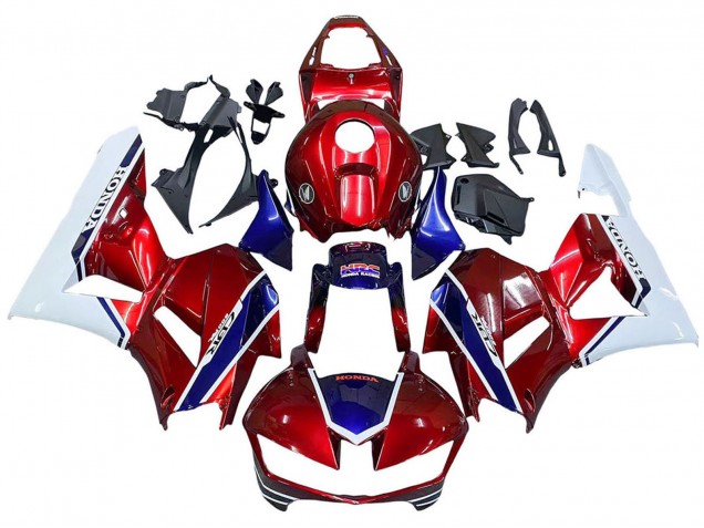 2013-2023 Honda CBR600RR Motorcycle Fairings - White Red Blue HRC UK Manufacturers