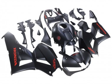 2013-2023 Honda CBR600RR Motorcycle Fairings - Matte Black Red Decals UK Manufacturers