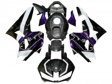 2013-2023 Honda CBR600RR Motorcycle Fairings - Black Carbon Fiber White Purple Red Bull UK Manufacturers