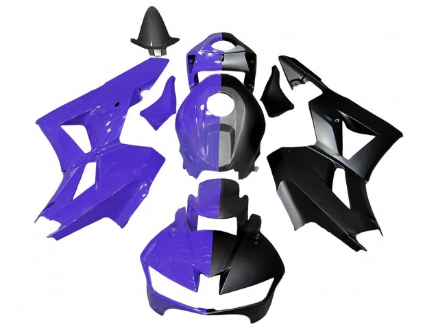 2013-2023 Honda CBR600RR Motorcycle Fairings - Purple Matte Black Split UK Manufacturers