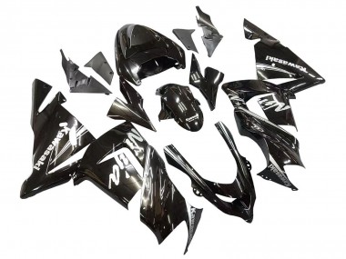 2004-2005 Kawasaki ZX10R Motorcycle Fairings - Glossy Black Ninja UK Manufacturers