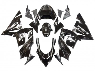 2004-2005 Kawasaki ZX10R Motorcycle Fairings - Glossy Black Ninja UK Manufacturers