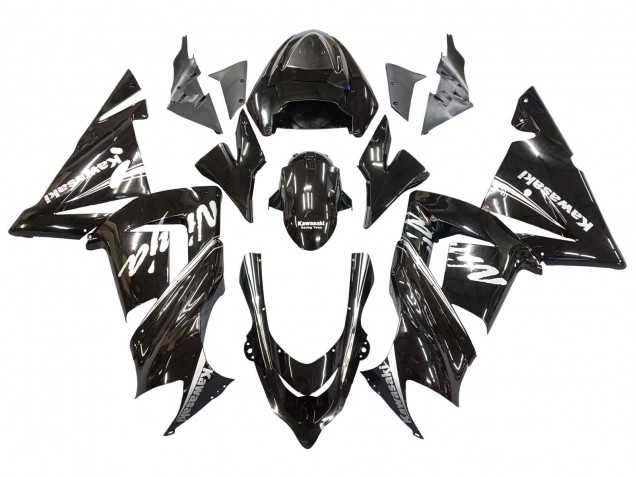 2004-2005 Kawasaki ZX10R Motorcycle Fairings - Glossy Black Ninja UK Manufacturers