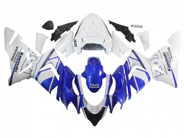 2004-2005 Kawasaki ZX10R Motorcycle Fairing - Black White UK Manufacturers