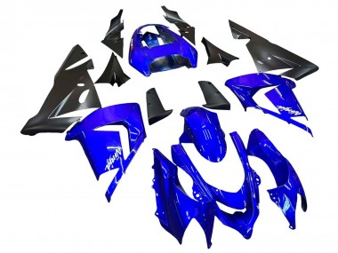 2004-2005 Kawasaki ZX10R Motorcycle Fairings - Blue Black Ninja UK Manufacturers
