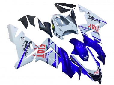 2004-2005 Kawasaki ZX10R Motorcycle Fairings - Glossy Blue White Fiat Motul UK Manufacturers