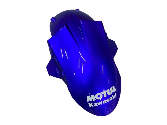 2004-2005 Kawasaki ZX10R Motorcycle Fairings - Glossy Blue White Fiat Motul UK Manufacturers