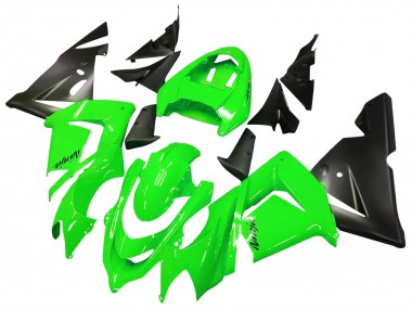 2004-2005 Kawasaki ZX10R Motorcycle Fairings - Green Black Ninja UK Manufacturers