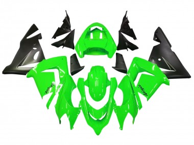 2004-2005 Kawasaki ZX10R Motorcycle Fairings - Green Black Ninja UK Manufacturers