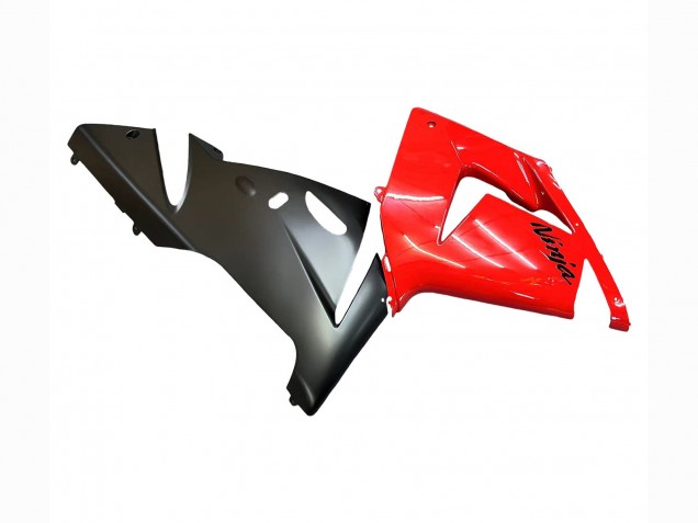 2004-2005 Kawasaki ZX10R Motorcycle Fairings - Red Black Ninja UK Manufacturers