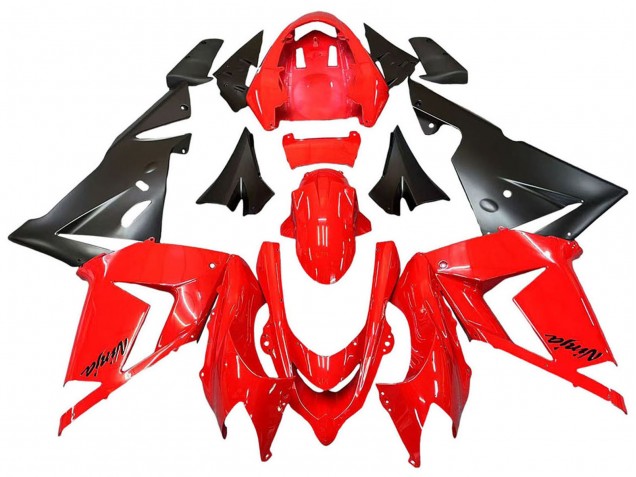 2004-2005 Kawasaki ZX10R Motorcycle Fairings - Red Black Ninja UK Manufacturers