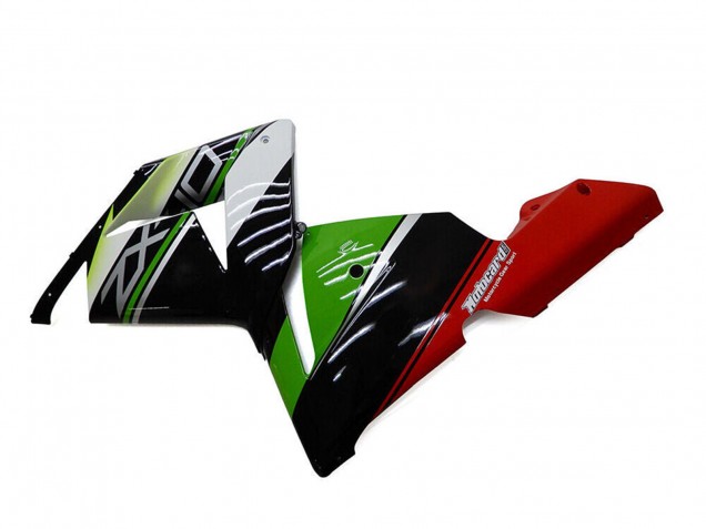 2004-2005 Kawasaki ZX10R Motorcycle Fairings - White Black Green Elf UK Manufacturers