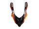 2004-2005 Kawasaki ZX10R Motorcycle Fairings - Burnt Orange Black Monster Elf UK Manufacturers