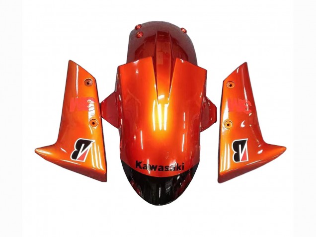 2004-2005 Kawasaki ZX10R Motorcycle Fairings - Burnt Orange Black Monster Elf UK Manufacturers