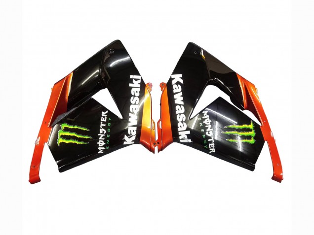 2004-2005 Kawasaki ZX10R Motorcycle Fairings - Burnt Orange Black Monster Elf UK Manufacturers