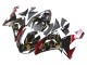 2006-2007 Kawasaki ZX10R Motorcycle Fairings - Black Red Gold BACARDI UK Manufacturers