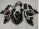 2006-2007 Kawasaki ZX10R Motorcycle Fairings - Glossy Black White Circle UK Manufacturers