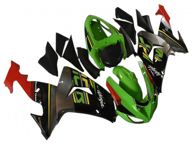 2006-2007 Kawasaki ZX10R Motorcycle Fairings - Green Grey Red Black Yellow UK Manufacturers