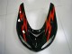 2006-2007 Kawasaki ZX10R Motorcycle Fairings - Glossy Black Red UK Manufacturers