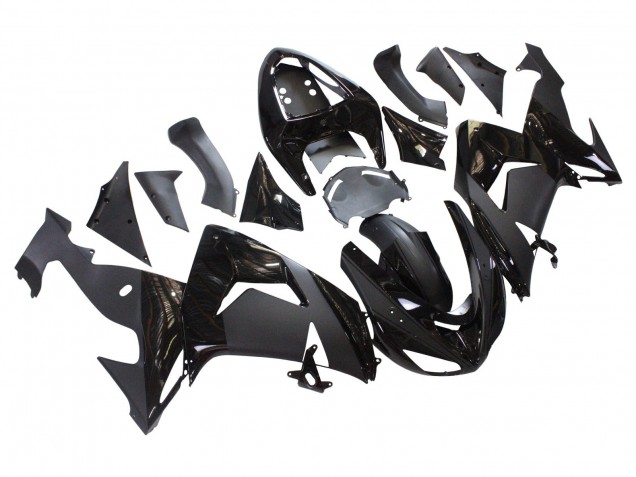 2006-2007 Kawasaki ZX10R Motorcycle Fairings - Matte Black Glossy Black UK Manufacturers