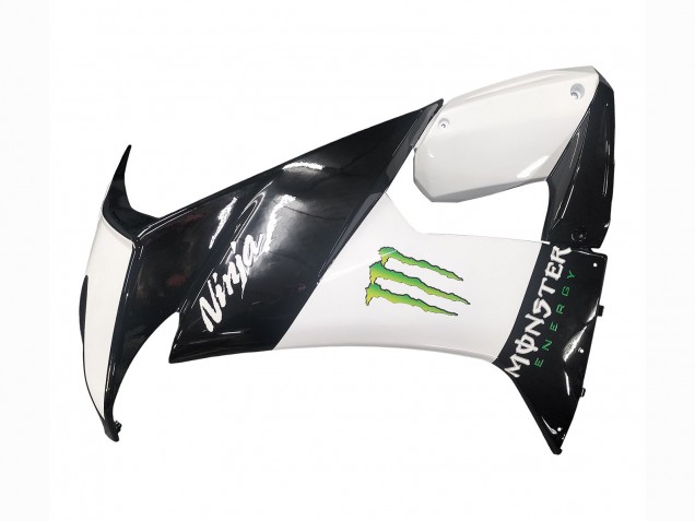 2008-2010 Kawasaki ZX10R Motorcycle Fairings - Glossy Black White Green Monster Elf UK Manufacturers
